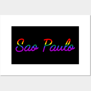 Sao Paulo Gay Pride Parade LGBT Rainbow Posters and Art